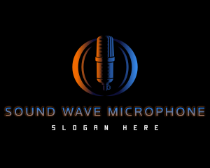 Vocal Studio Microphone logo design