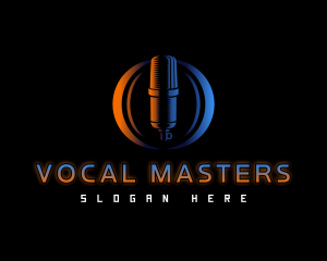 Vocal Studio Microphone logo design