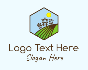 Hexagonal Leaf Farm logo