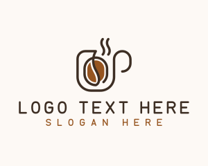 Minimalist - Coffee Bean Drink logo design