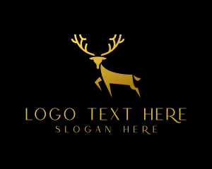 Gold Deer Antler logo