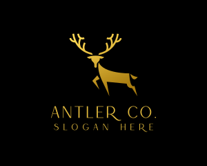 Gold Deer Antler logo