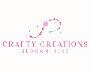 Handmade Beaded Bracelet logo design