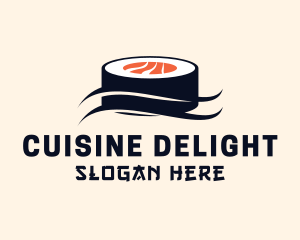 Asian Sushi Wave logo design