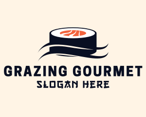 Asian Sushi Wave logo design