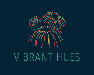 Colorful Pyrotechnics Sparkler  logo