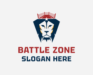 Lion Boxing Sports logo design