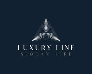 Luxury Deluxe Triangle logo design