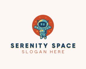 Astronaut Space Suit Costume logo design