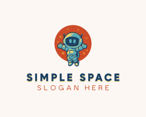 Astronaut Space Suit Costume logo design