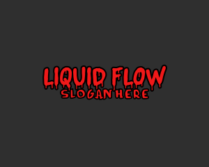 Liquid Paint Drip logo design