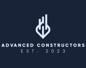 Building Property Construction logo design