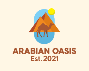 Camel Pyramid Sun logo