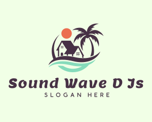 Beach Wave House logo design