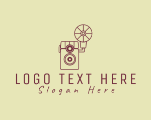 Retro Photography Camera Logo