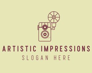 Retro Photography Camera logo design