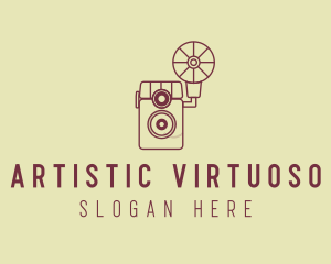 Retro Photography Camera logo design