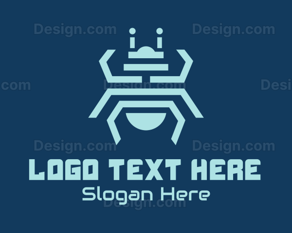 Tech Bug Insect Logo