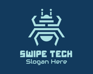 Tech Bug Insect logo design