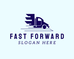 Fast Freight Truck  logo design