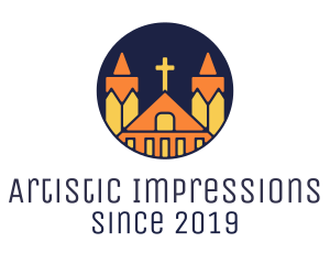 Cross Church Monastery logo design