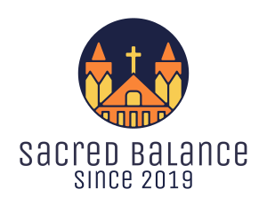 Cross Church Monastery logo design