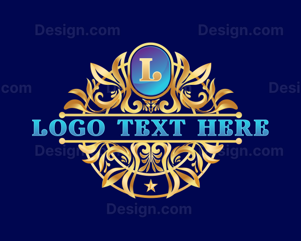 Classic Floral Ornament Logo