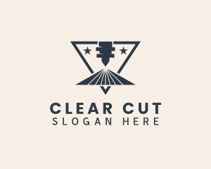 Industrial CNC Laser  logo design