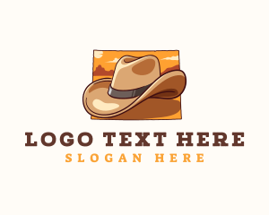 Wyoming Cowboy Hat logo