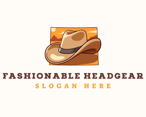 Wyoming Cowboy Hat logo design