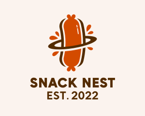 Sausage Planet Street Food  logo design