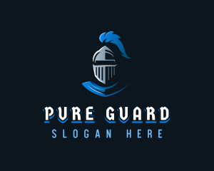 Knight Helmet Armor logo design