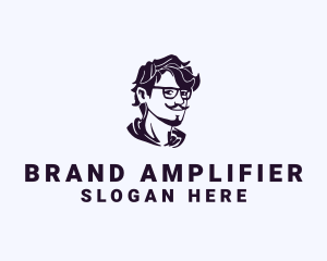 Man Eyeglass Fashion Accessory logo design