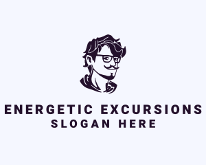 Man Eyeglass Fashion Accessory logo design