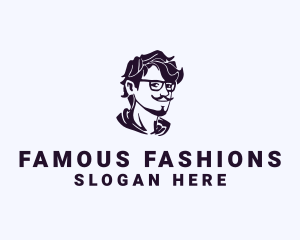 Man Eyeglass Fashion Accessory logo design