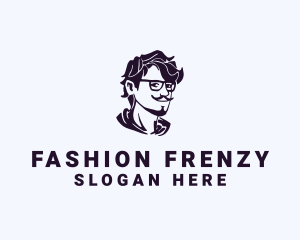 Man Eyeglass Fashion Accessory logo design