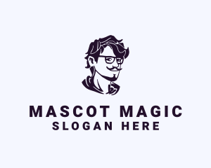 Man Eyeglass Fashion Accessory logo design