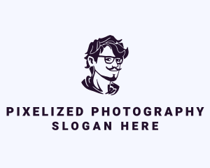 Man Eyeglass Fashion Accessory logo design