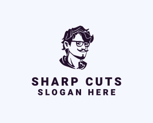 Man Eyeglass Fashion Accessory logo design