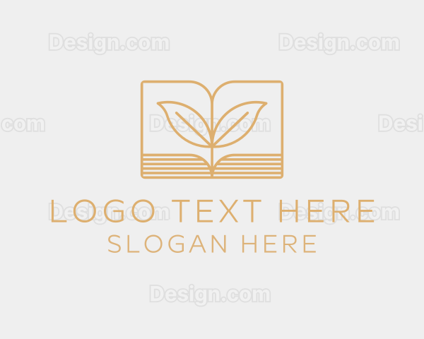 Leaf Book Education Logo