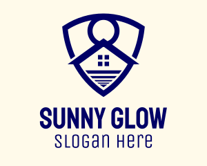 Sunny Real Estate Badge logo design