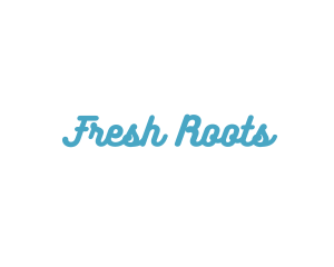 Minimalist Fresh Script logo design