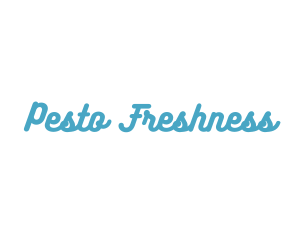 Minimalist Fresh Script logo design