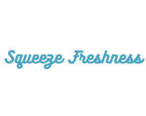 Minimalist Fresh Script logo design