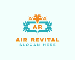 Cold Hot Temperature logo design