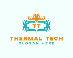 Cold Hot Temperature logo design