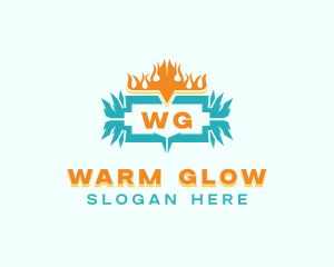 Cold Hot Temperature logo design