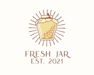 Healthy Kombucha Jar  logo design