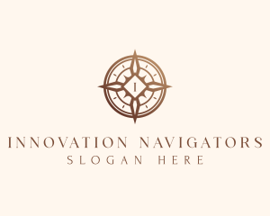 Elegant Compass Travel logo design