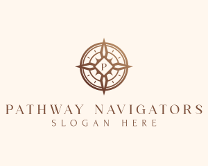 Elegant Compass Travel logo design